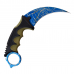 Faca de pesoço Karambit Master USA MU-1142BGN